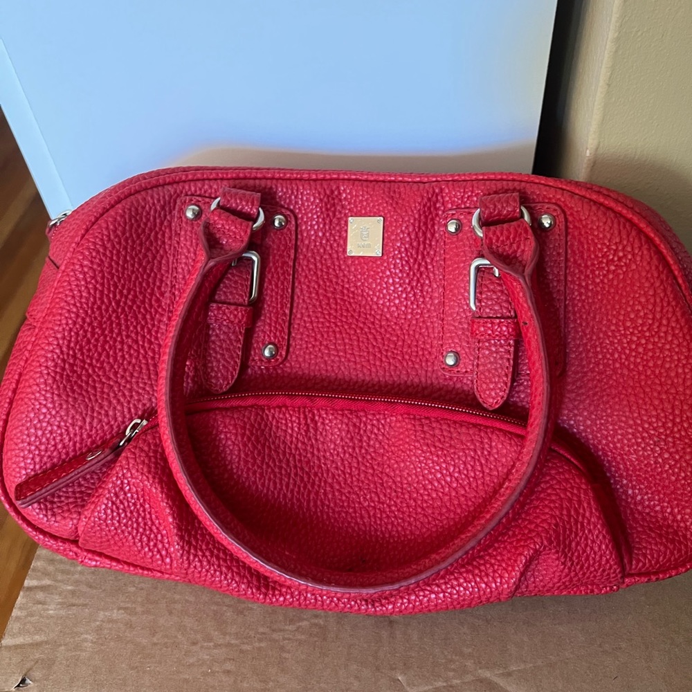 Red Vegan Leather Handbag